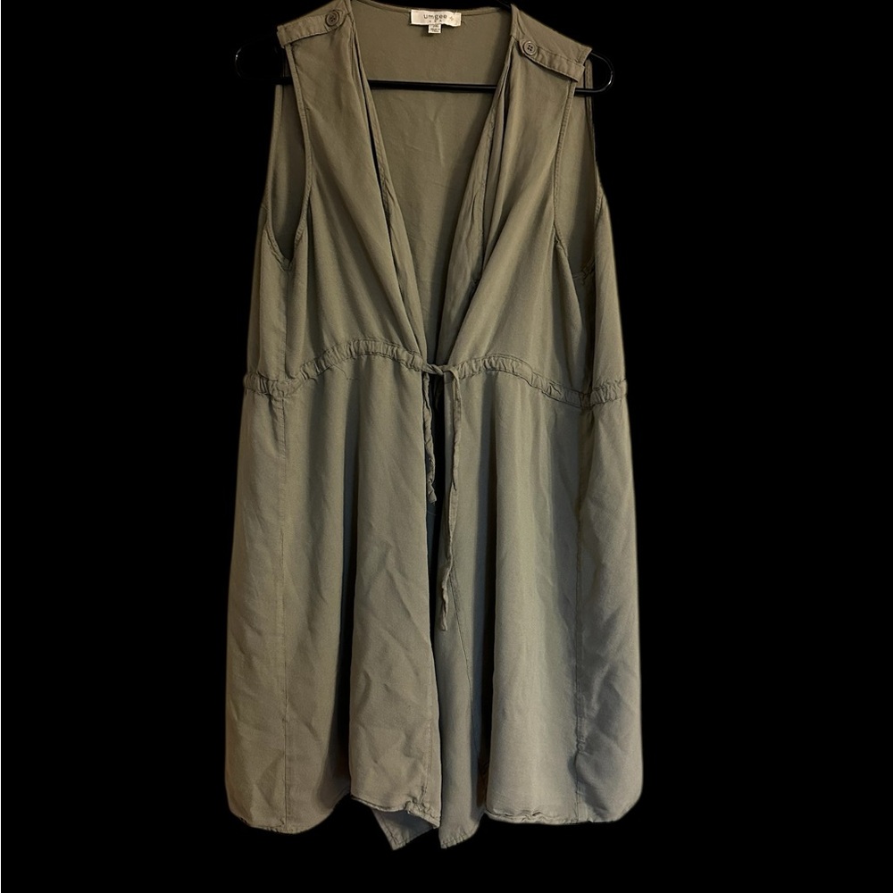 Umgee USA Women's Sleeveless Olive Green Vest